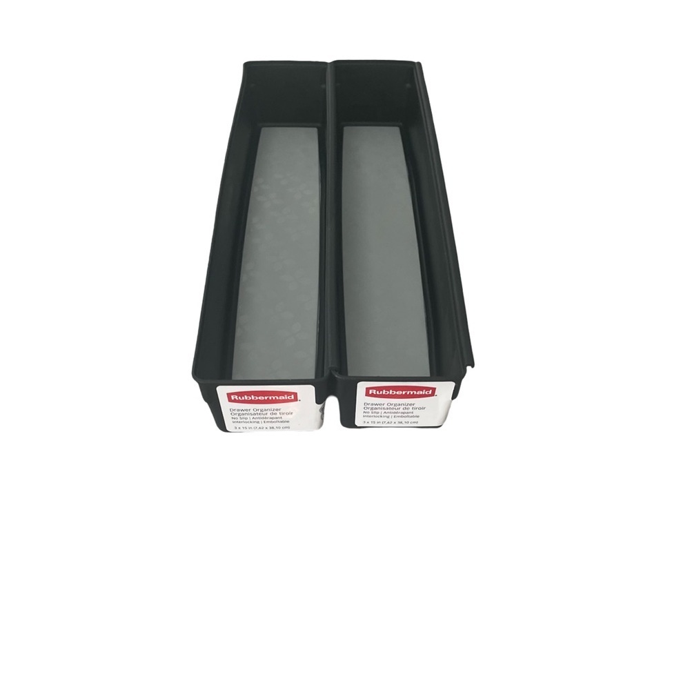 Rubbermaid Black and Gray Storage Detachable  Bins